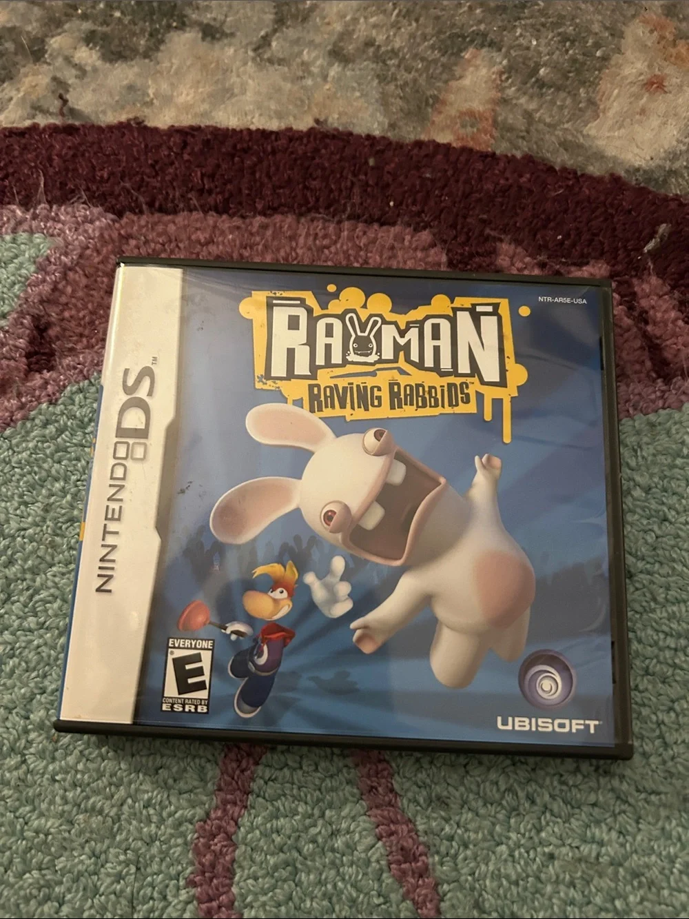 Nintendo Rayman Raving Rabbids DS Game - Blue & White